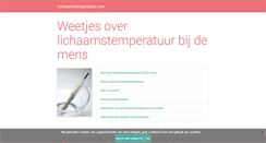 Desktop Screenshot of lichaamstemperatuur.com